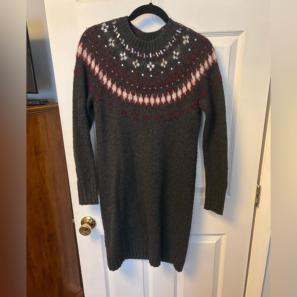 J. Crew Fair Isle Sweater Dress - Size XS